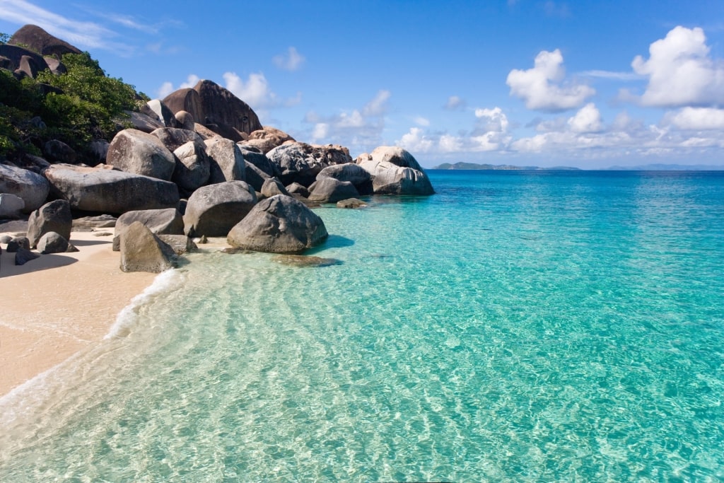 Beach in The Baths on Virgin Gorda