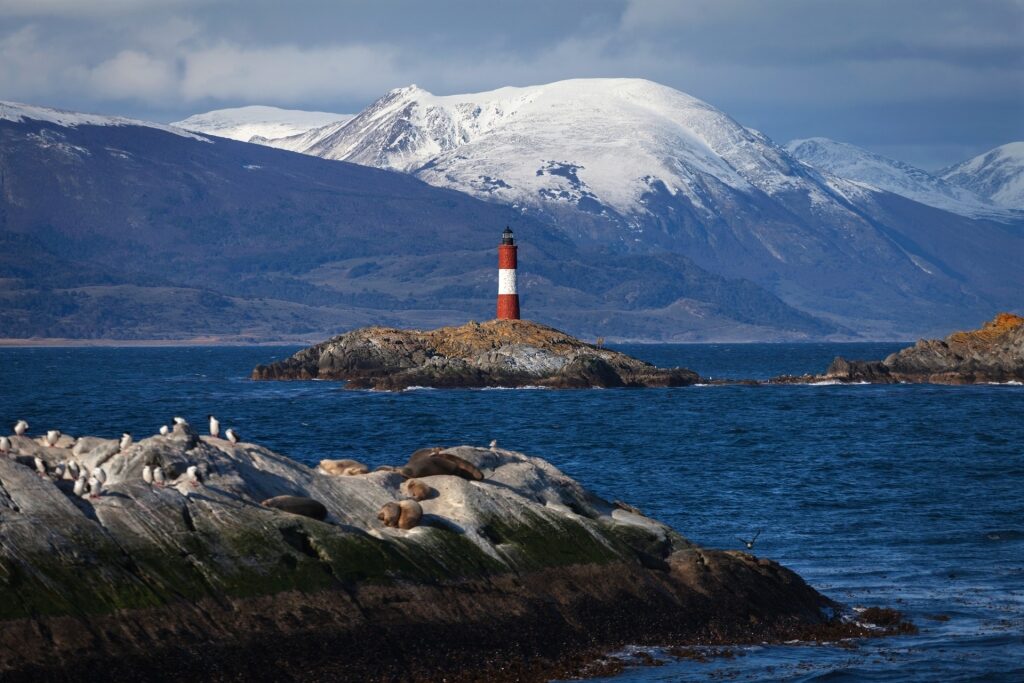 View while cruising the Beagle Channel, Argentina