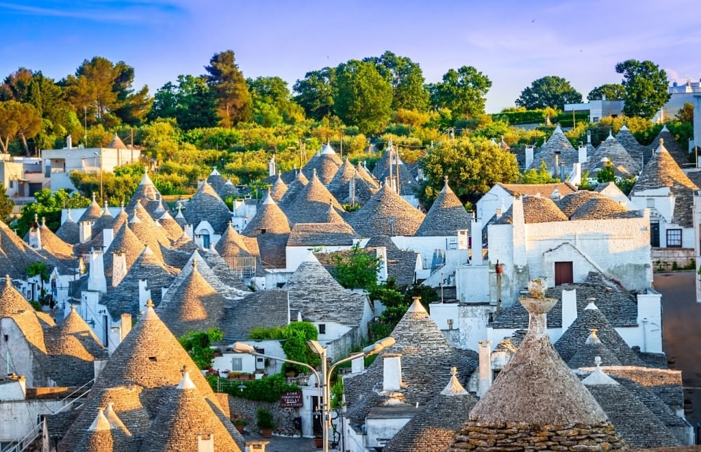 Unique houses in Alberobello in Apulia, Italy