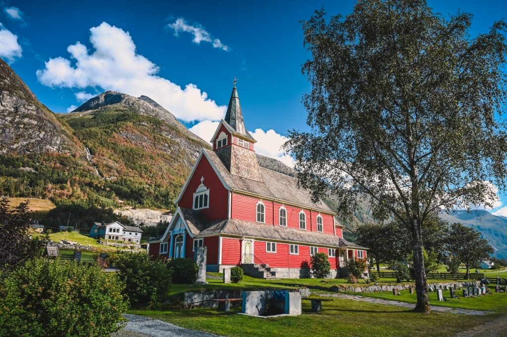 Street view of Olden, Norway