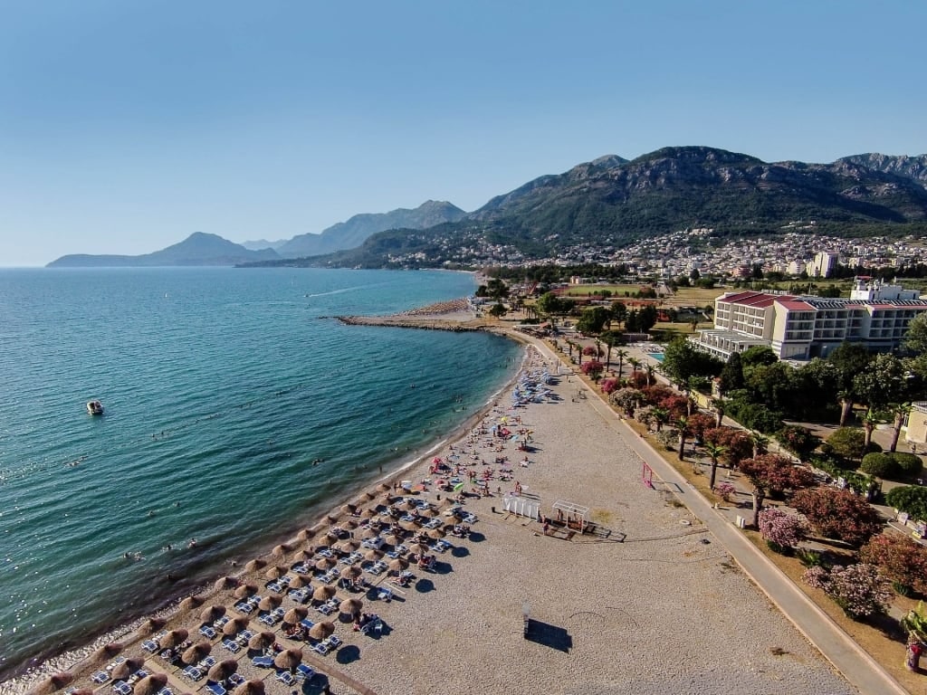 Beach in Bar Montenegro