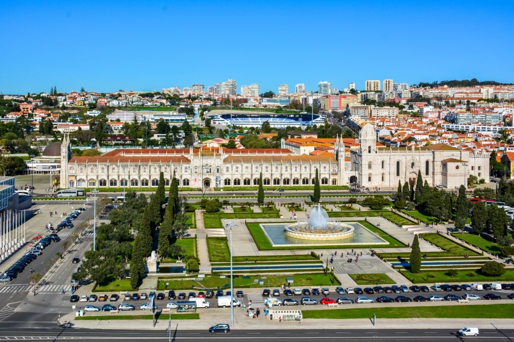 Aerial view of Museu Nacional de Arqueologia