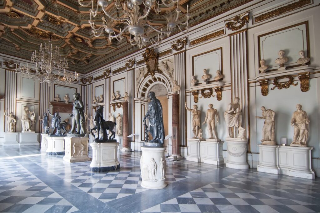 View inside the Capitoline Museums