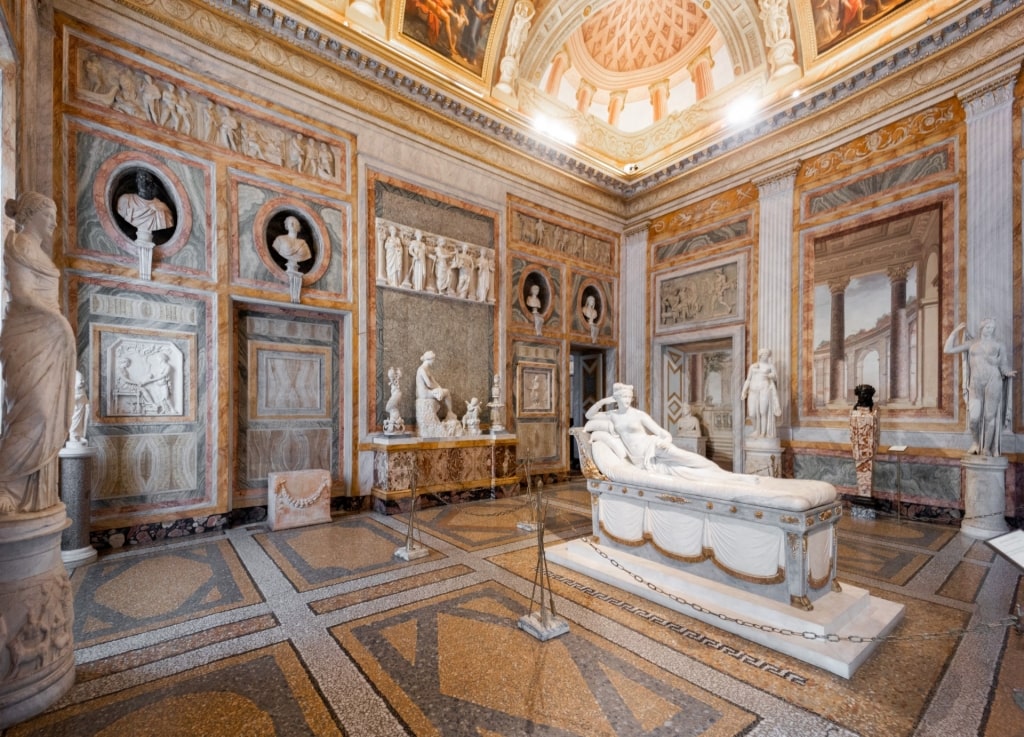 View inside Museo e Galleria Borghese