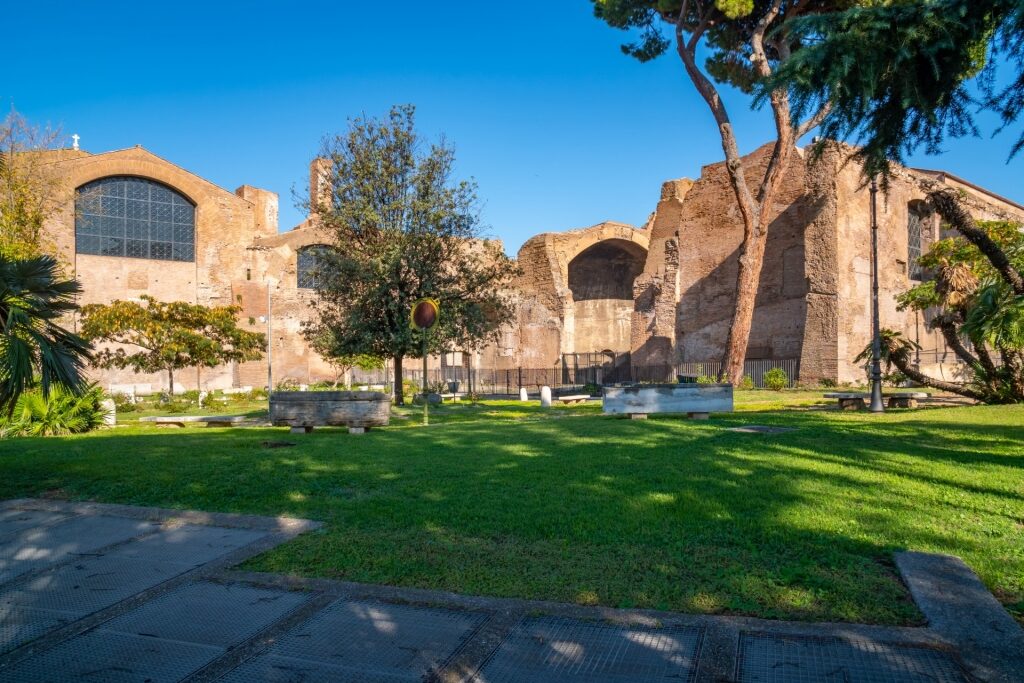View of Baths of Diocletian (Terme Diocleziano)