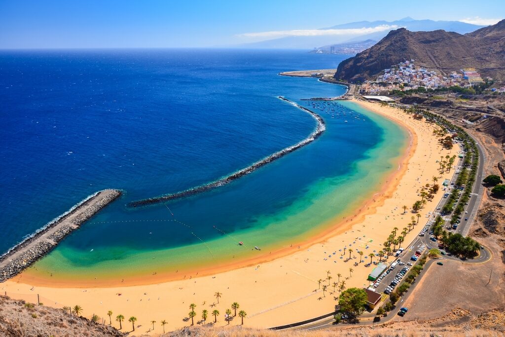 Aerial view of Las Teresitas, Tenerife