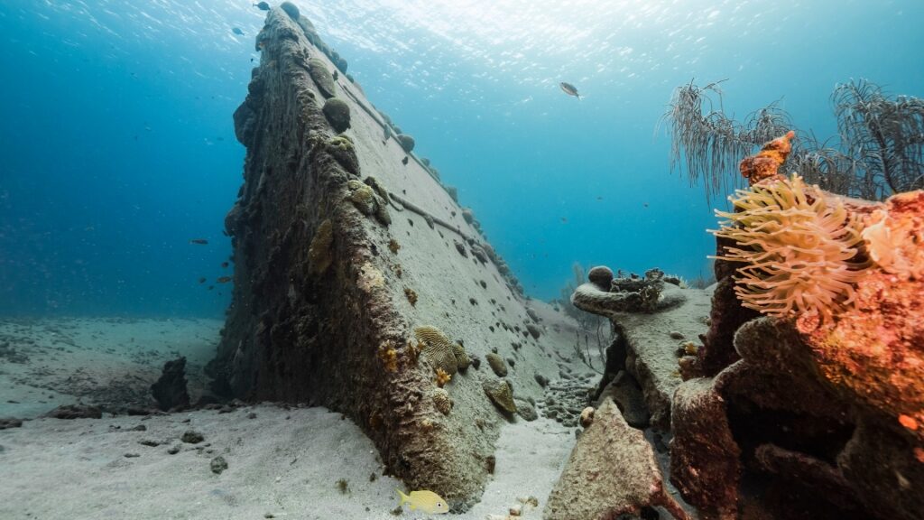 Shipwreck in Curaçao Underwater Marine Park
