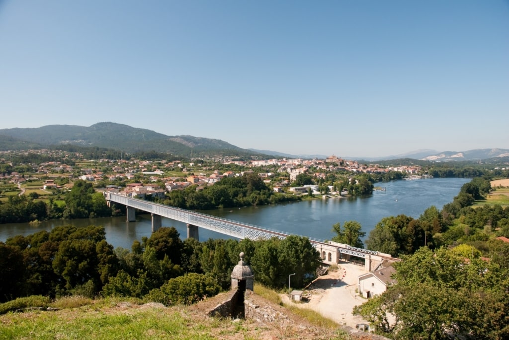 Aerial view of Ecopista do Rio Minho, Vigo