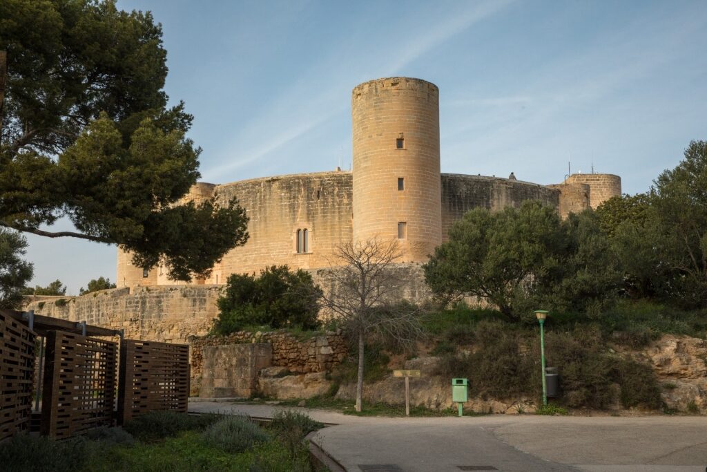 View of Bellver Castle in Palma, Mallorca