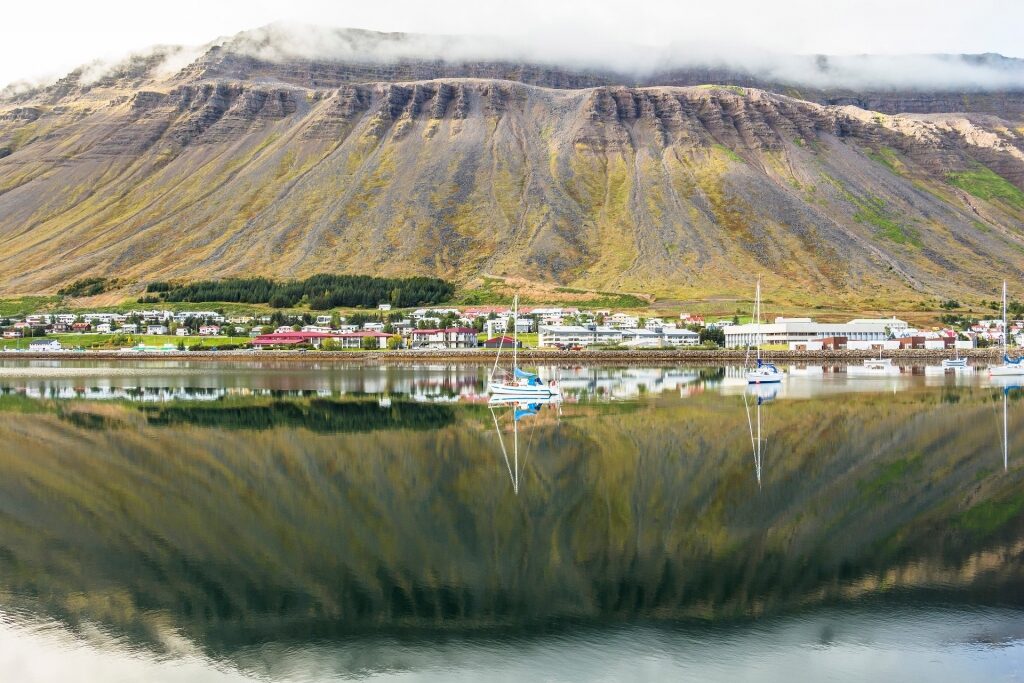 Waterfront of Isafjordur Iceland