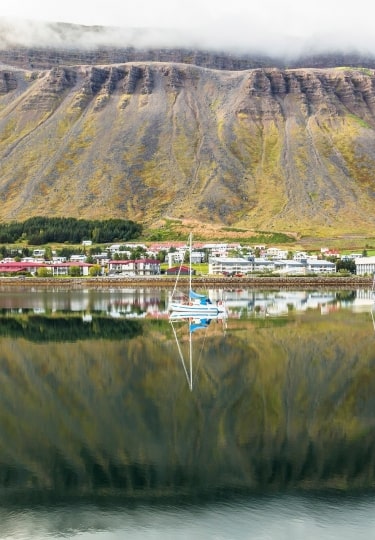 Waterfront of Isafjordur Iceland
