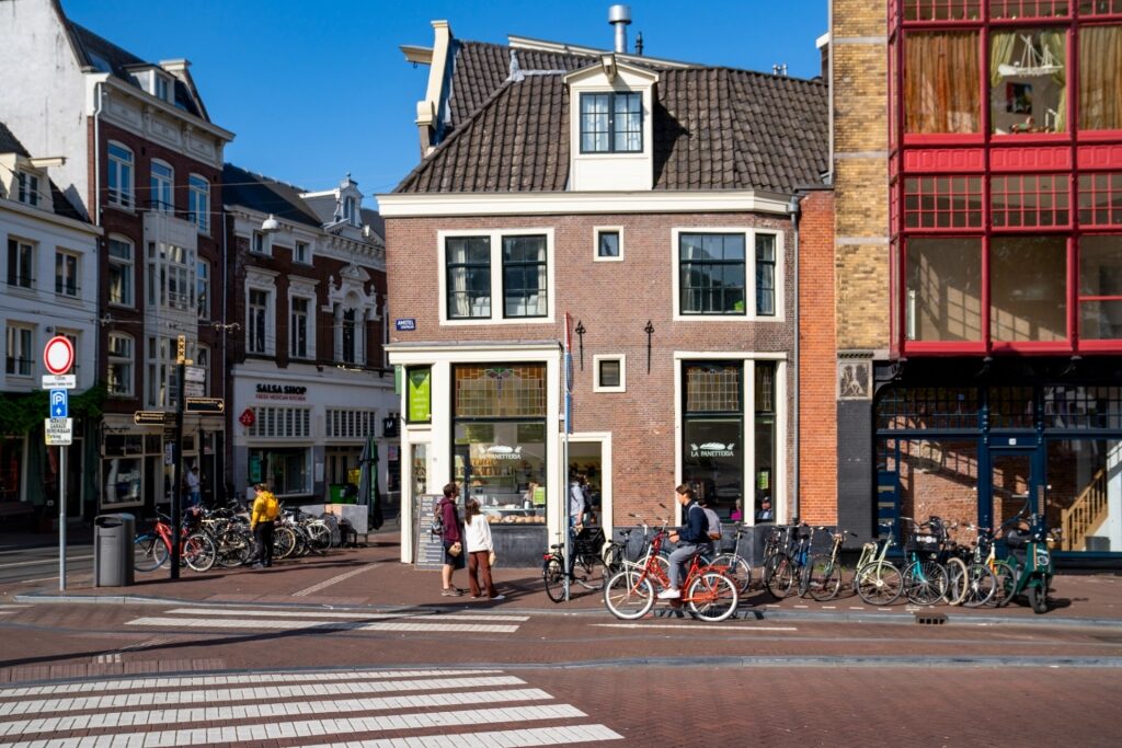Street view of Amsterdam, Netherlands