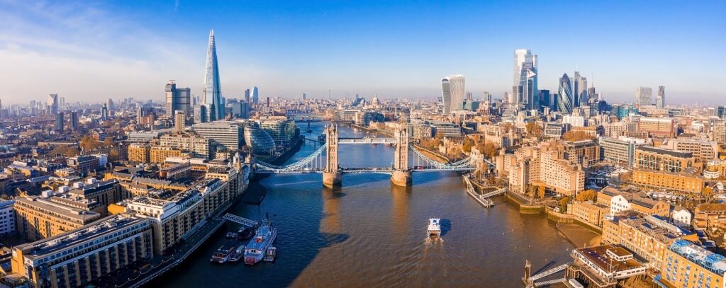 London, one of the most modern cities in the world