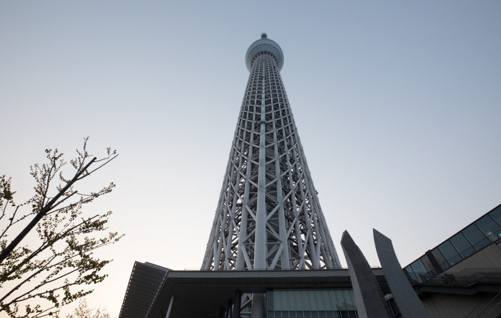Popular Tokyo Sky Tree in Tokyo, Japan