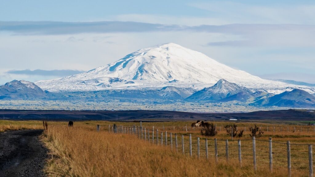 View of Hekla Mountain