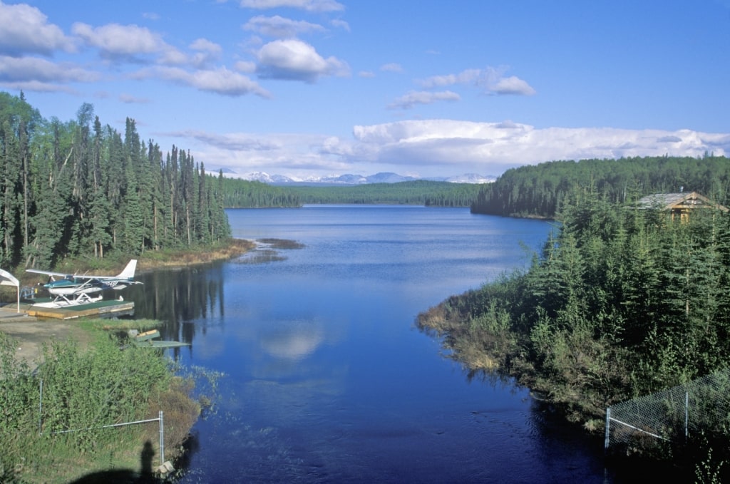 Calm waters of Chulitna River, Talkeetna