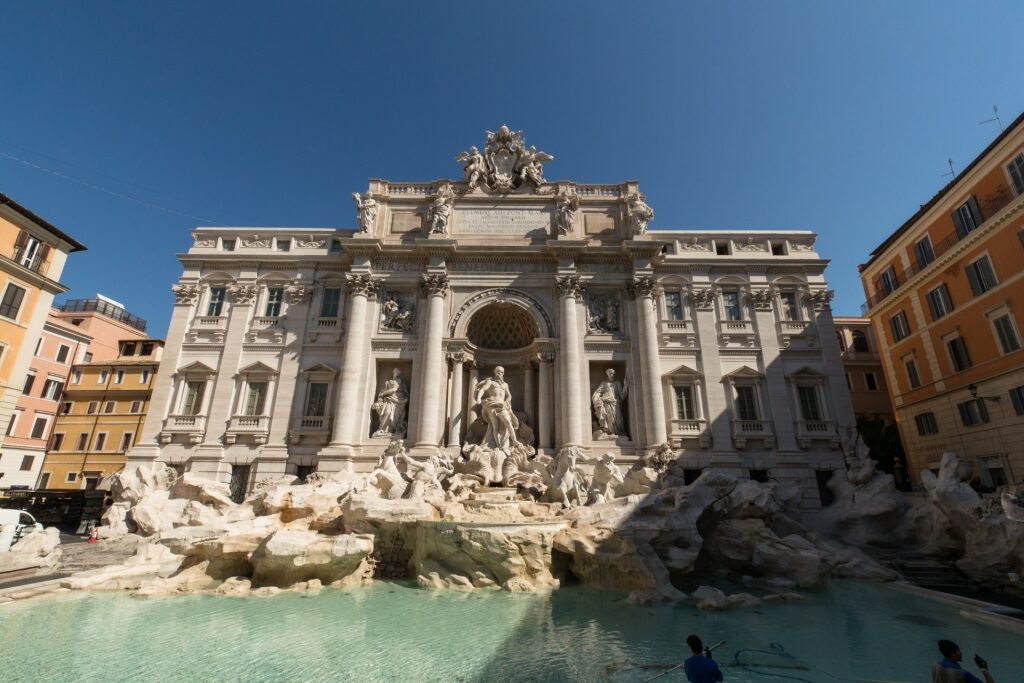 Beautiful Trevi Fountain in Rome