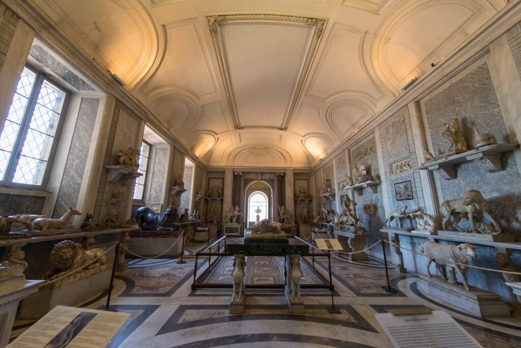 View inside Vatican Museums