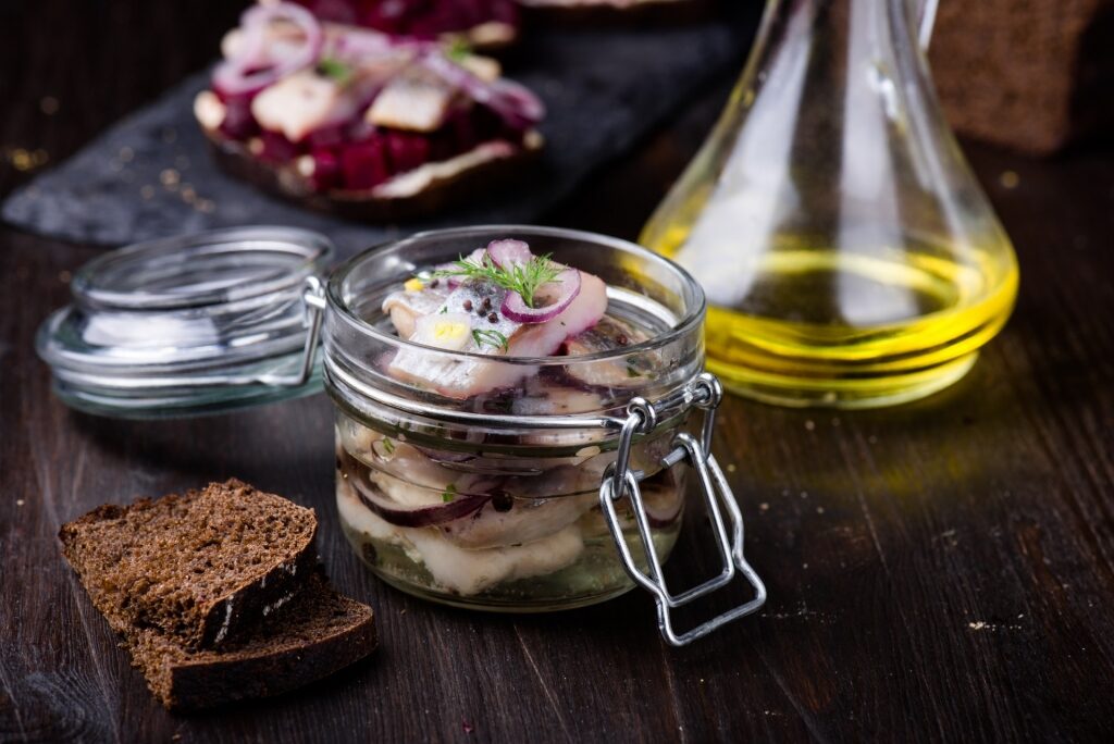 Jar of Pickled herring