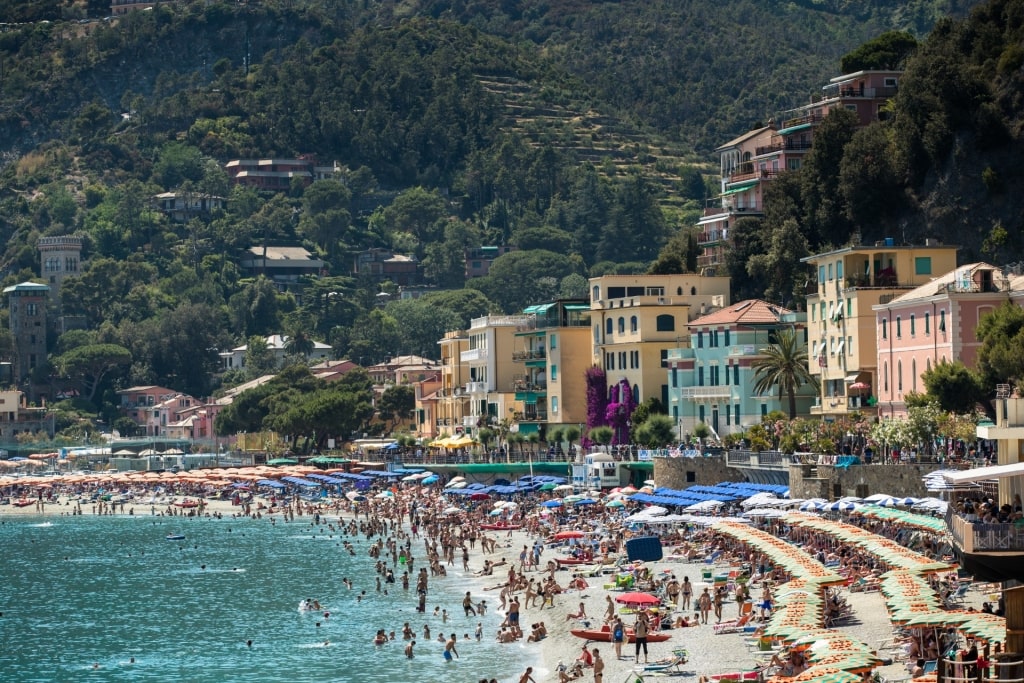 People lounging on Spiaggia di Fegina, Monterosso