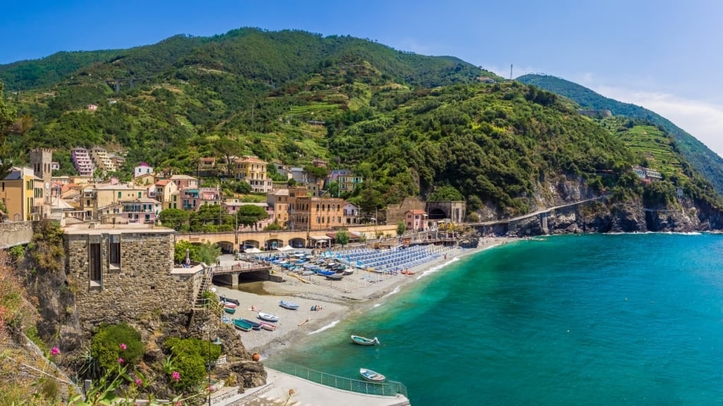 Aerial view of Monterosso al Mare