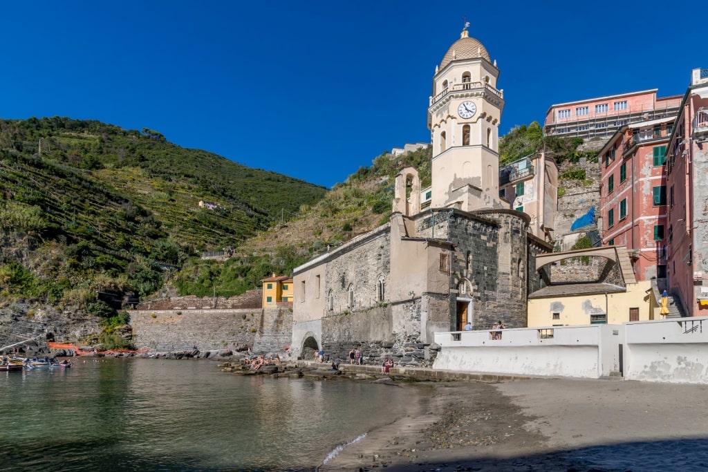 View of Church of St. Margaret of Antioch, Vernazza