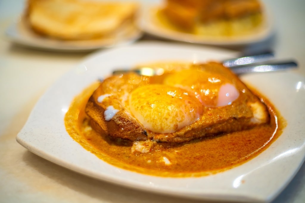 Plate of Kaya toast