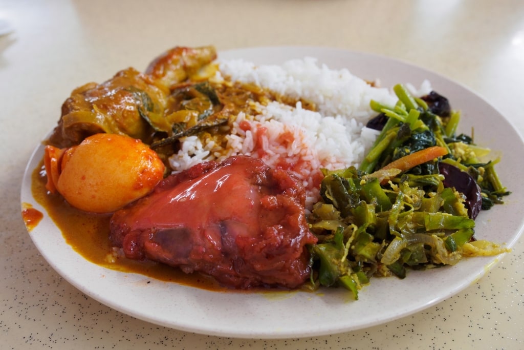 Plate of Nasi kandar