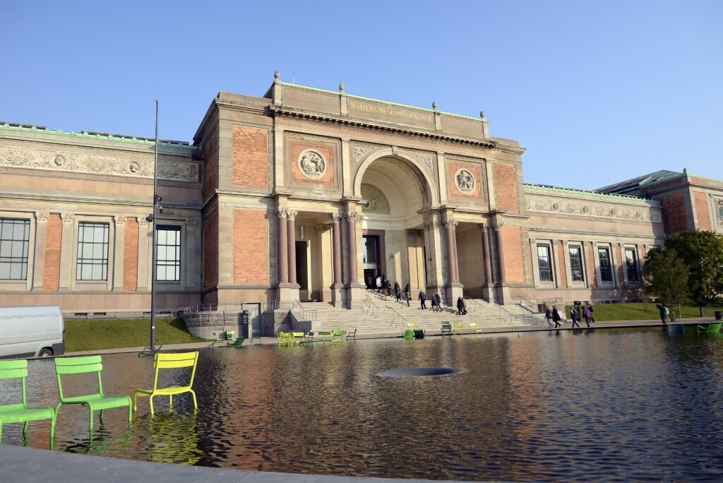 Exterior of The National Gallery of Denmark in Copenhagen, Denmark