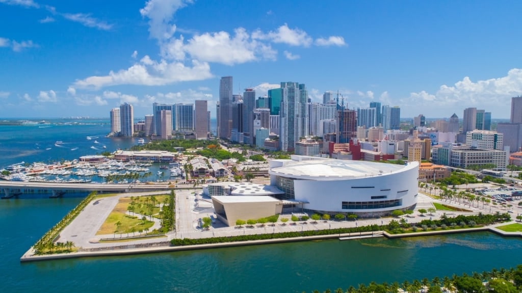 Aerial view of Miami, Florida