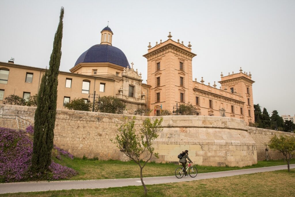 Exterior of Museo de Bellas Artes in Valencia, Spain