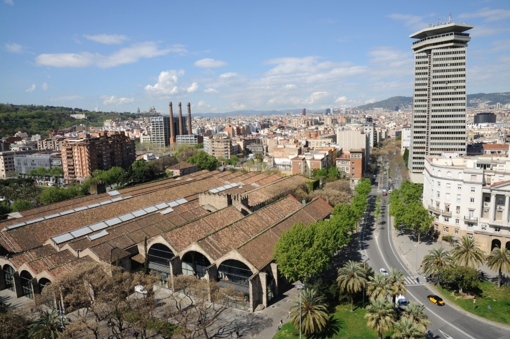 Aerial view of El Raval