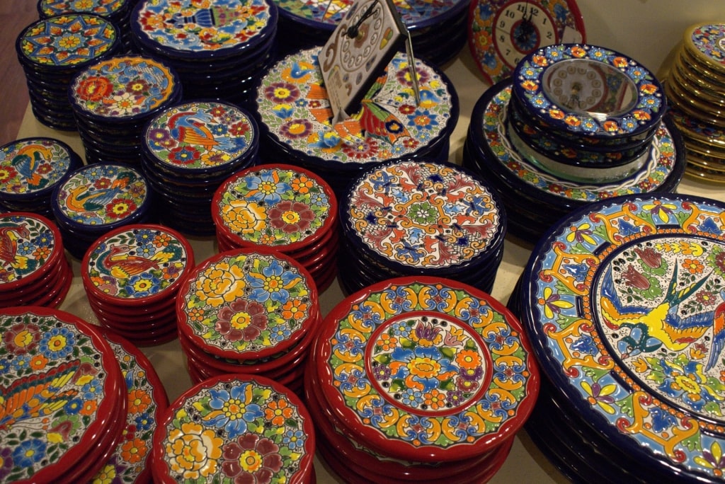 Ceramics at a market in Barcelona