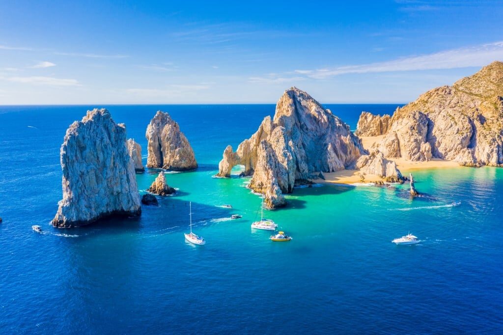 Aerial view of Land’s End, Cabo San Lucas