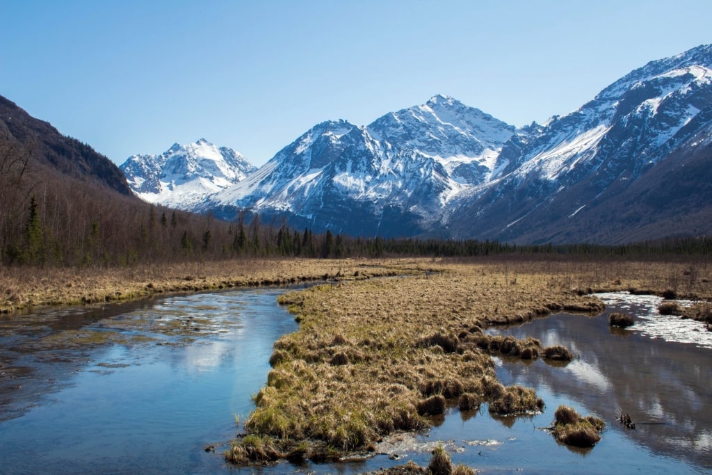 Beautiful landscape of Chugach State Park