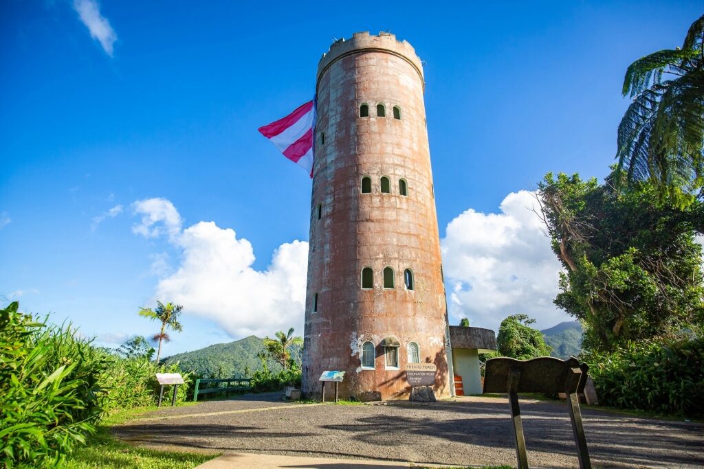 Torre Yokahú in El Yunque Rainforest, Puerto Rico
