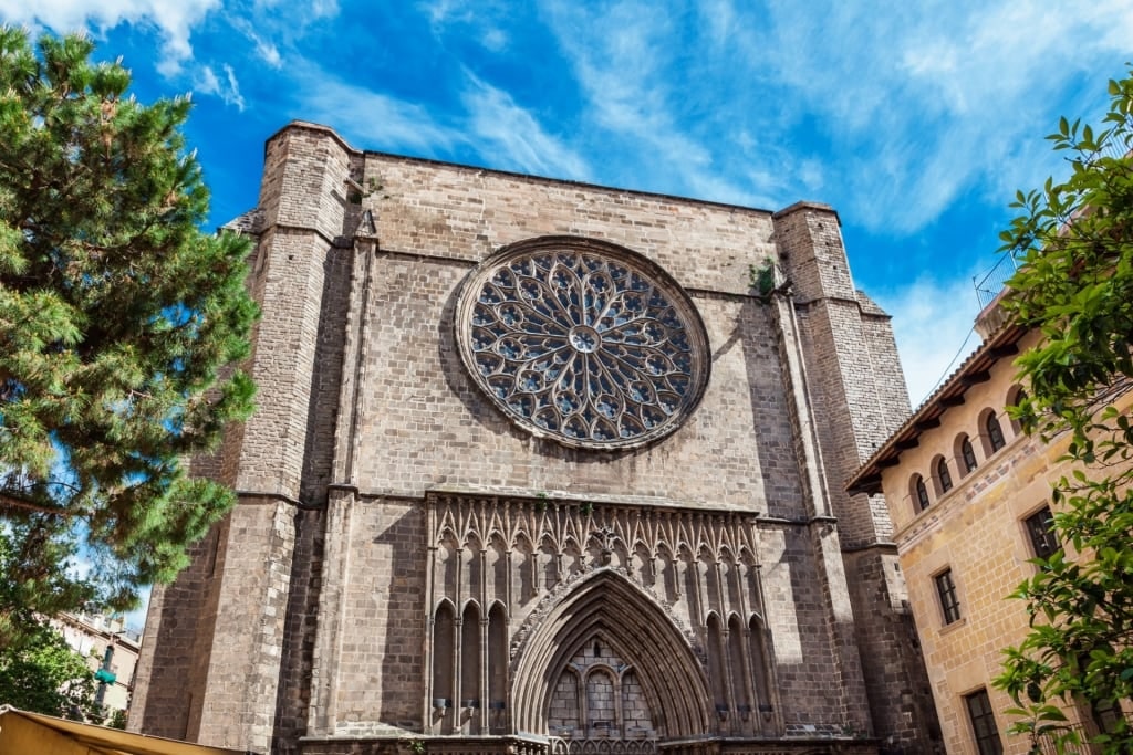 Exterior of Basilica of Santa Maria del Pi