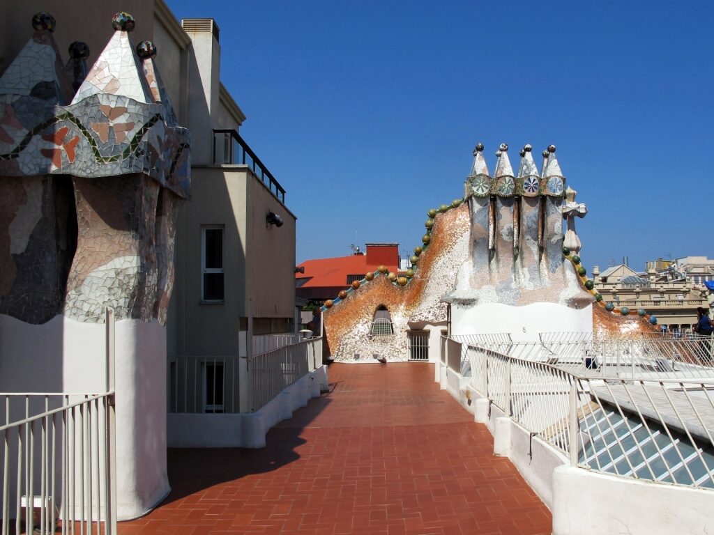 View from the rooftop of Casa Batlló