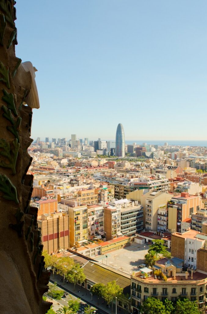 View from Sagrada Familia tower