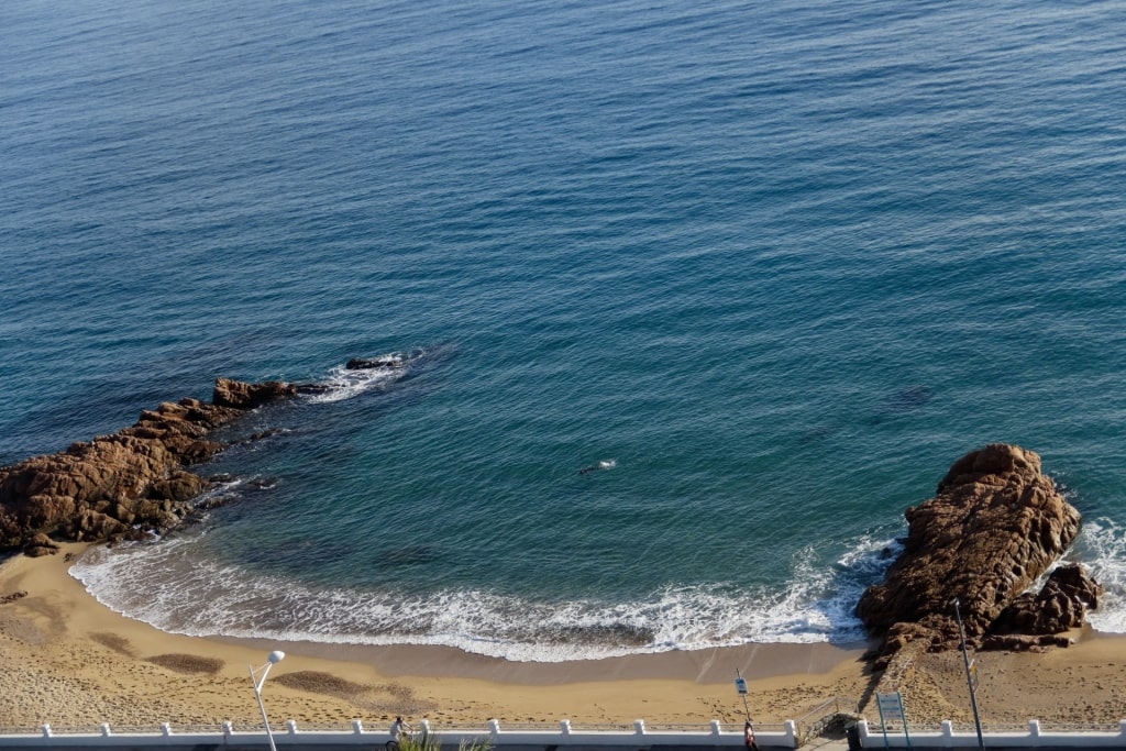 Top view of Plage de la Bocca