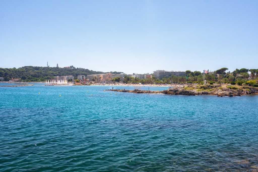 View of Ponteil Beach from the water