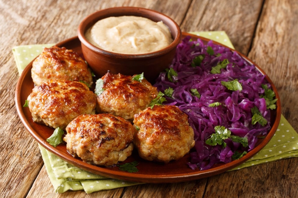 Plate of frikadeller