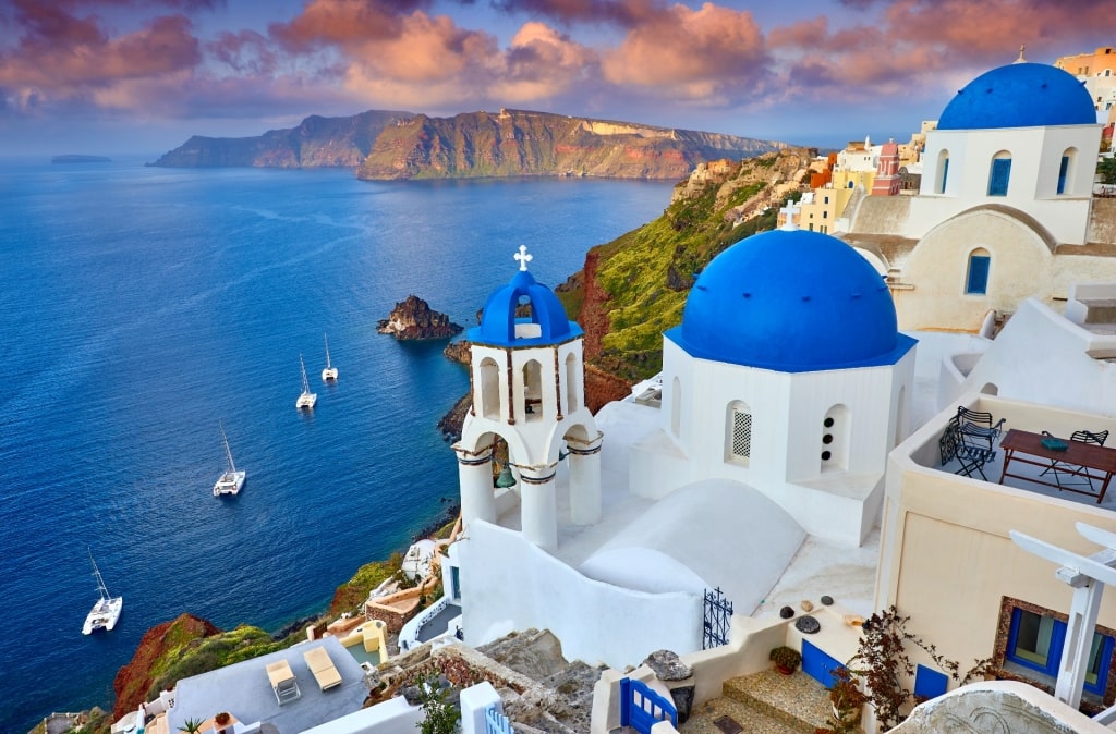 Beautiful landscape of Fira