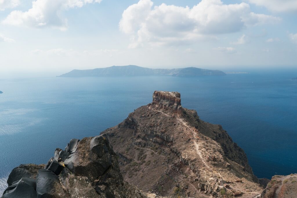 Skaros rock formation in Greece