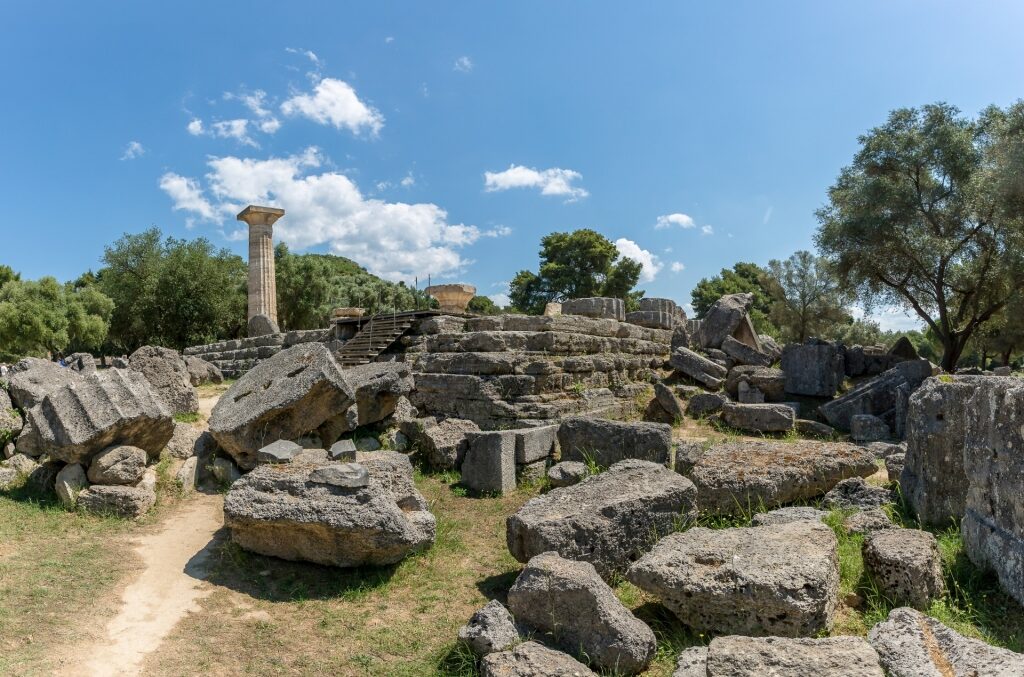 Temple of Zeus, Ancient Olympia near Katakolon Greece