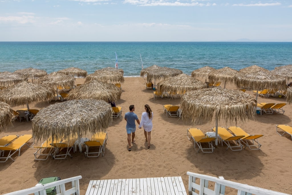 Kourouta Beach in Katakolon Greece