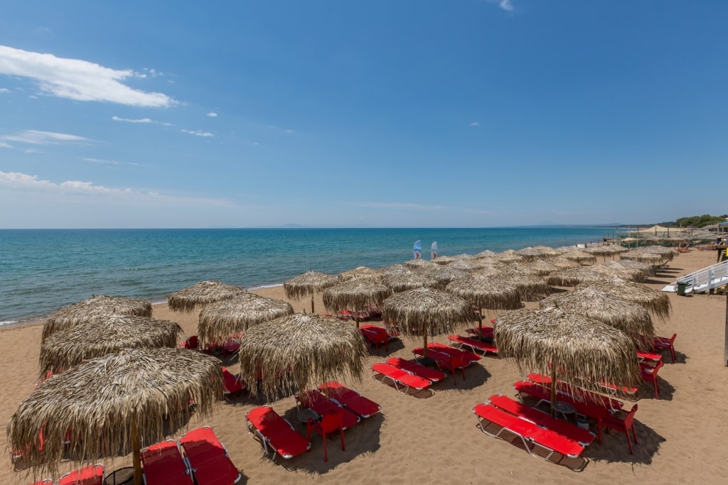 View of Kourouta Beach