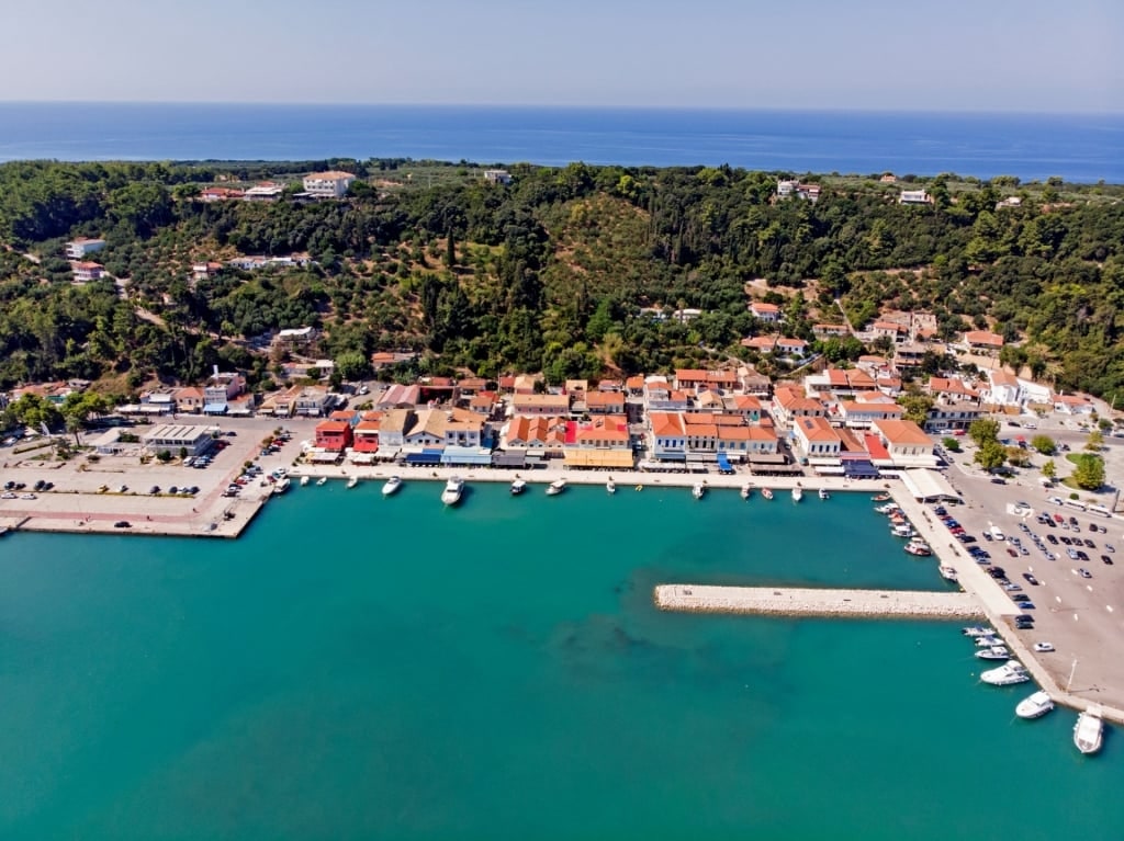 Aerial view of Katakolon Port