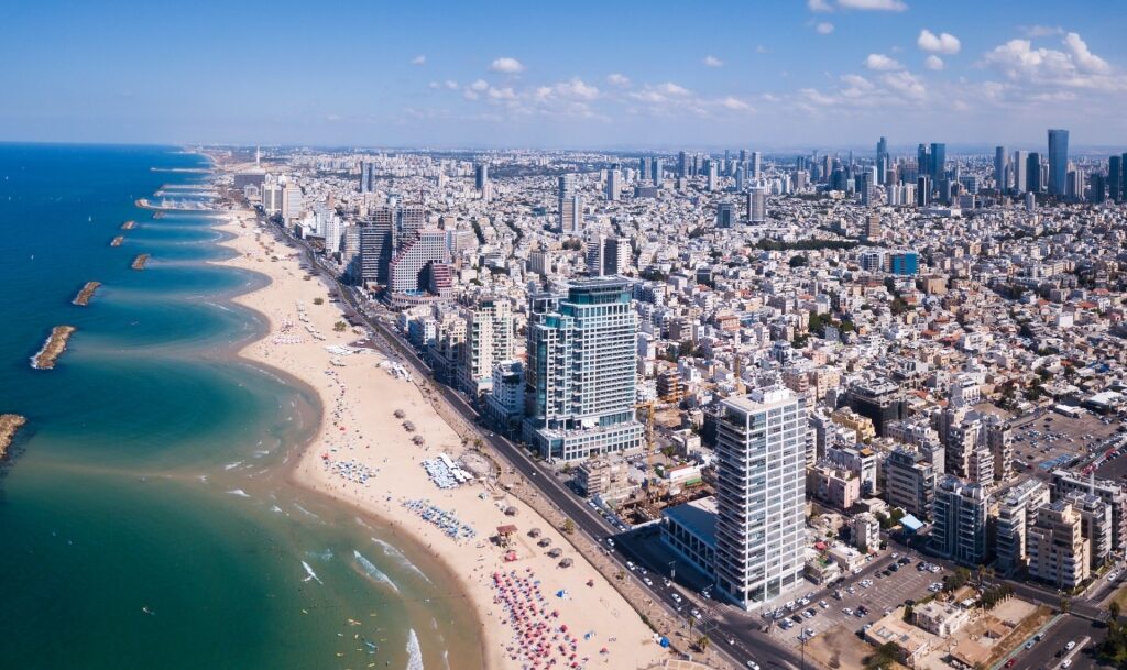 Aerial view of Tel Aviv, Israel