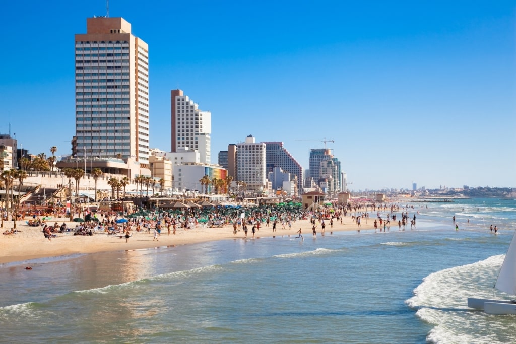 Beach in Tel Aviv, Israel